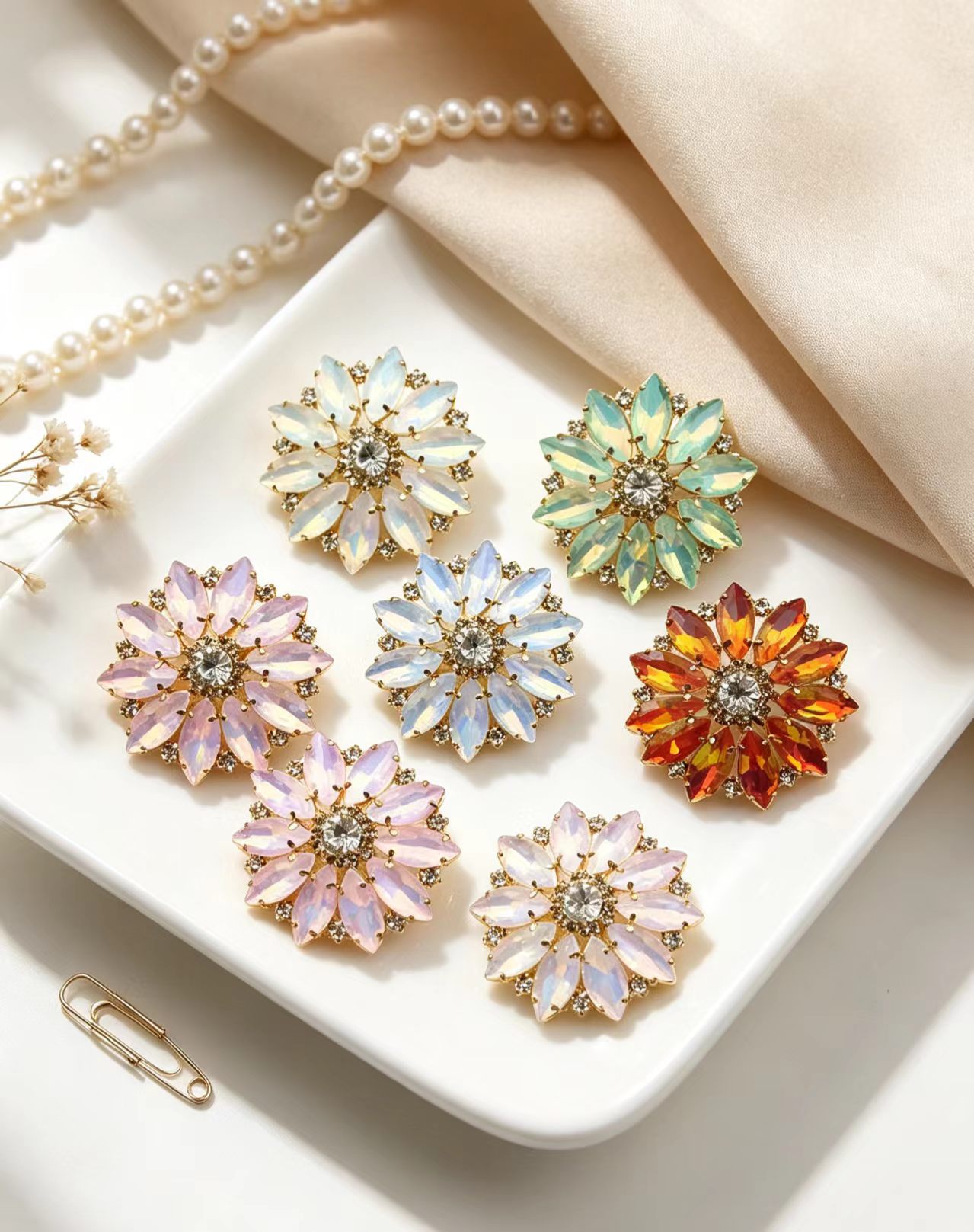 Boutons en résine cristal marq - Sew On Rhinestone avis et prix