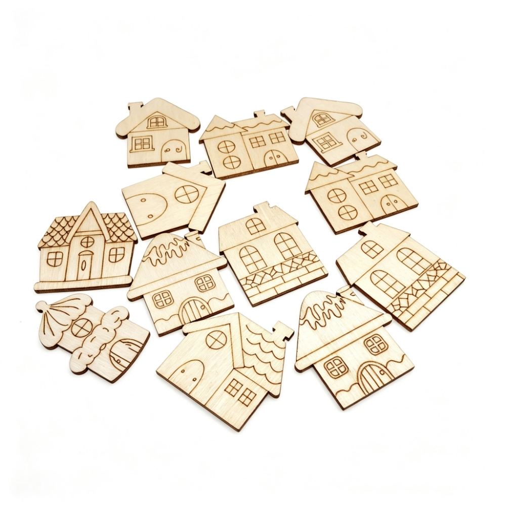 Décorations de Noël en bois no - Christmas Craft Embellishment avis et prix