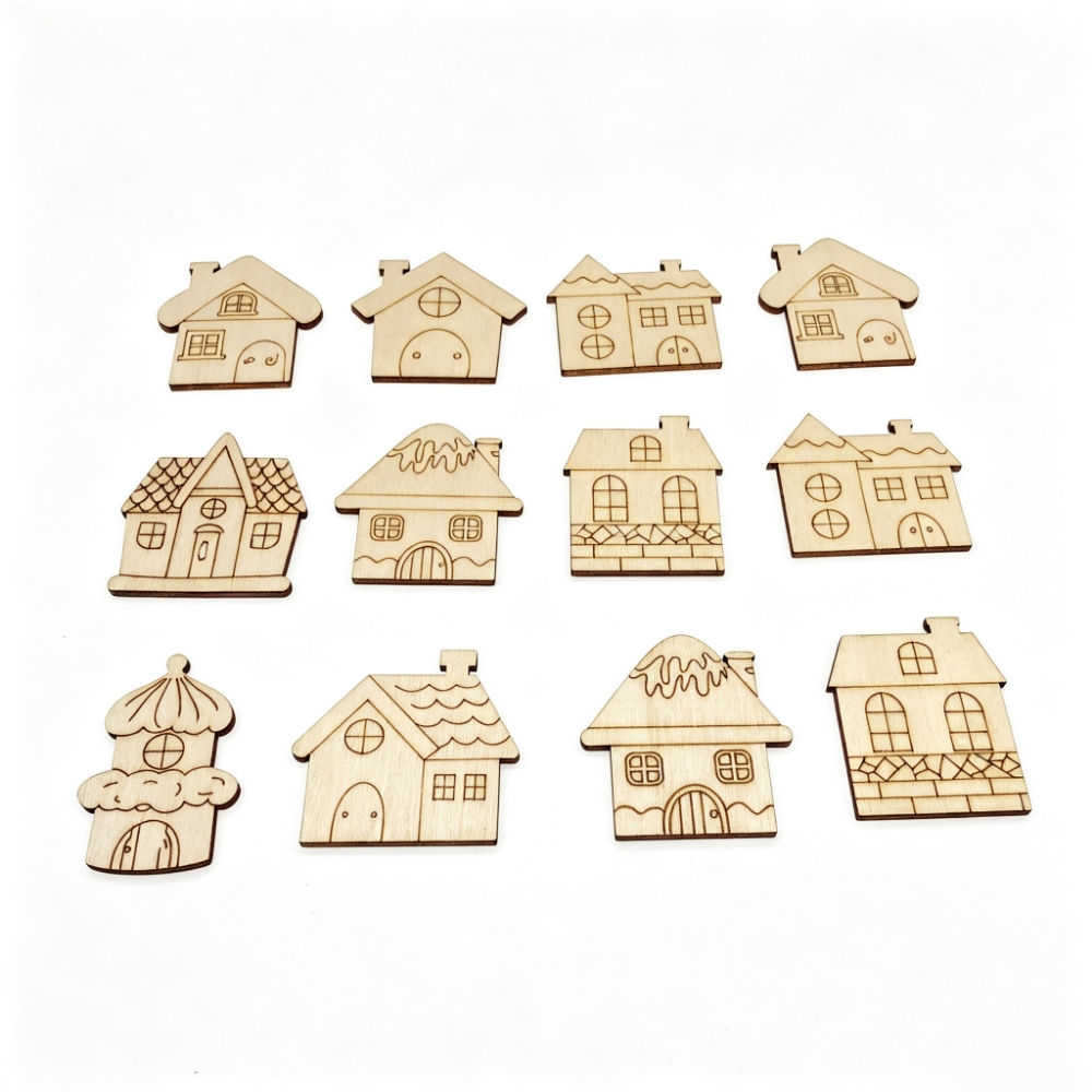 Décorations de Noël en bois no - Christmas Craft Embellishment avis et prix