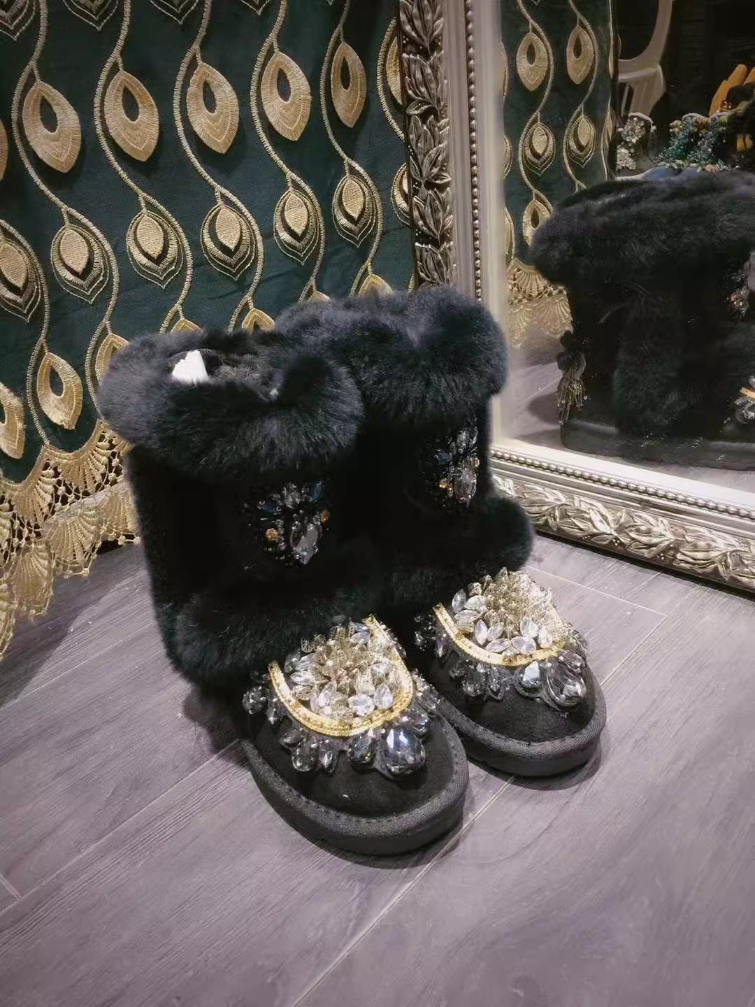 Bottes de neige en fourrure de - Sew On Rhinestone avis et prix
