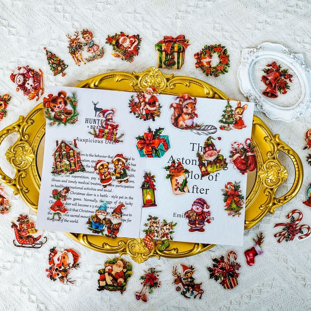 Autocollants cadeaux Père Noël - Christmas Craft Embellishment avis et prix