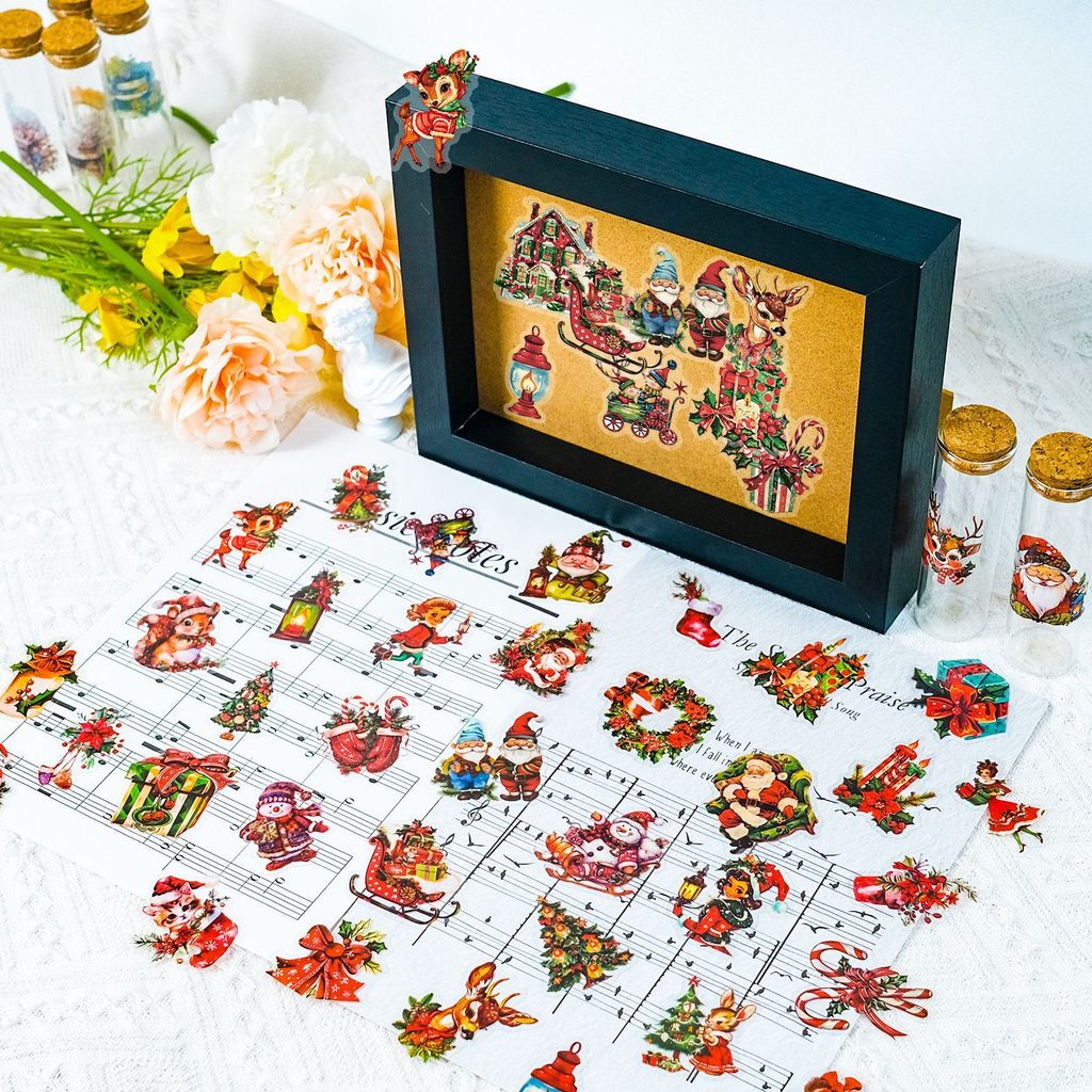 Autocollants cadeaux Père Noël - Christmas Craft Embellishment avis et prix