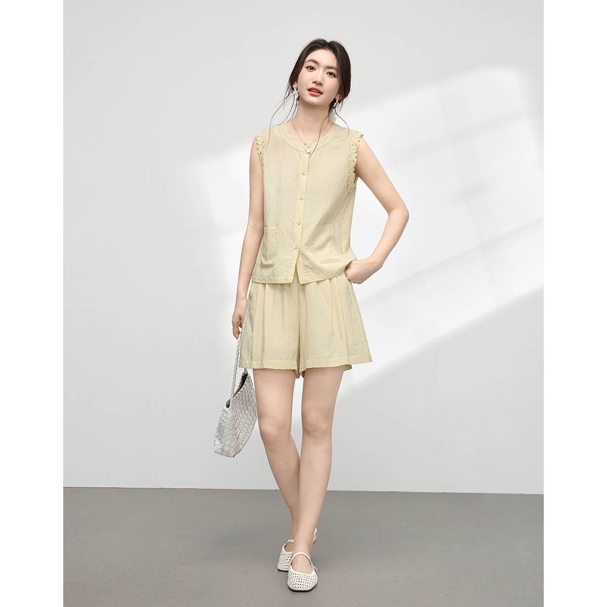 Ensemble 2 pièces décontracté  - Elastic Lace Trim avis et prix