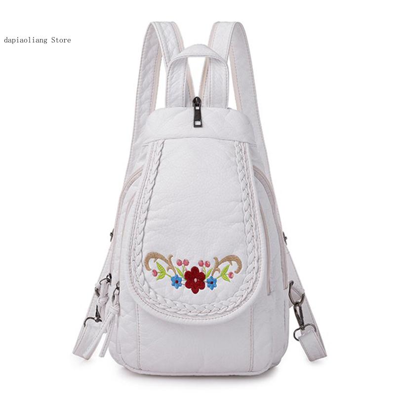 Sac à dos en cuir PU souple po - Applique Patch Flower avis et prix